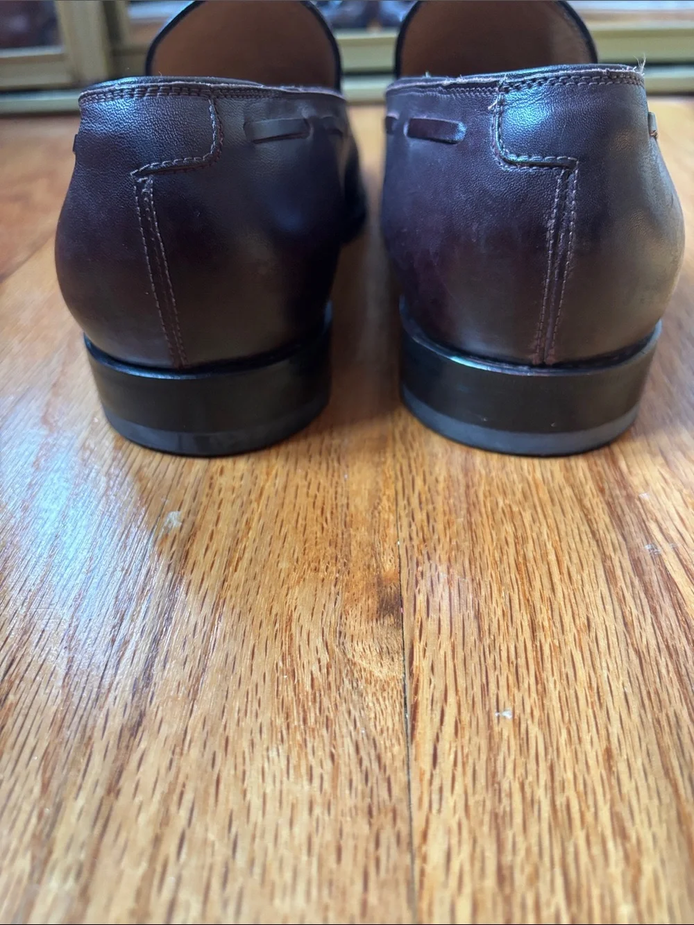 Salvatore Ferragamo Dark Brown Leather Tassel Loafers
